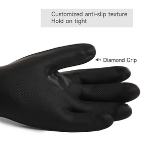 Guanti protettivi in Neoprene nero in Neoprene da laboratorio di alta qualità con resistenza al calore chimica chimica di sicurezza - Product Image 4