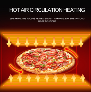 Thương mại điện 12 inch bánh pizza liên tục nướng băng tải Lò nướng bánh pizza - Product Image 5