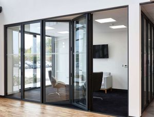 12mm vidrio templado pared Oficina partición vidrio doble puerta abatible partición vidrio partición precio Filipinas