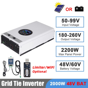 Inversor Solar de 2000w Conectado a la Red con Limitador 48v 110v 220v Pantalla LCD Comunicación RS485 Inversor Anti-Retorno - Product Image 1