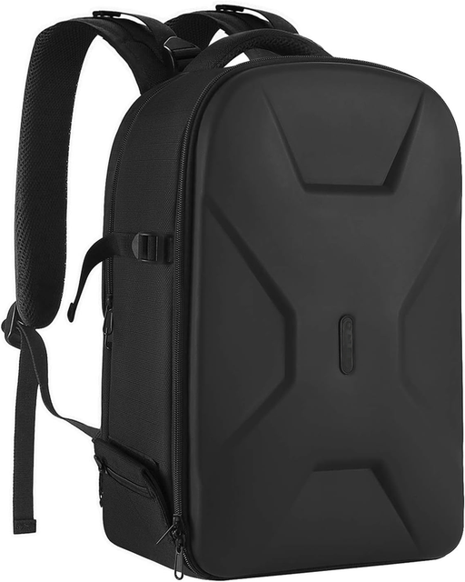 Camera Backpack DSLR/SLR/Mirrorless Photography Camera Bag Waterproof Hardshell Case Zipper 15.6in Laptop Compartment Tripod