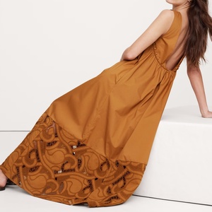 Nouvelle robe d'été de haute qualité, design tendance, 100% coton, broderie florale, vente chaude, robes pour femmes - Product Image 2