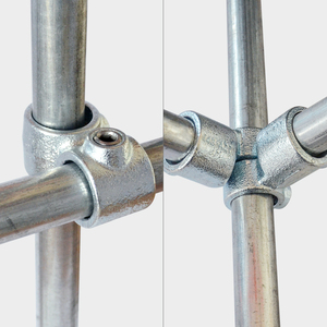 Высококачественные структурные зажимы для ограждений, горячеоцинкованные зажимные фитинги для ключей, соединители для тепличных стальных труб - Product Image 3
