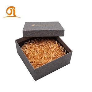 Cajas de joyería Cajas de regalo de papel de tamaño personalizado Cajas de pulsera de cartón natural con rafia llena - Product Image 3