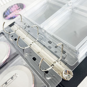 Classeur pour badges, pages à pochettes pour badges 3/4 feuilles, capacité de 18/48 badges, support de collection pour badges de 58 mm, organisateur de badges - Product Image 2