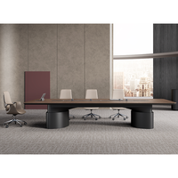 Chine Fabricant de luxe durable table de réunion modulaire en bois bureau de salle de réunion patron salle de réunion table de conférence