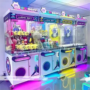 安い屋外の大きなユニークなアニメ電気ゲームDiy人形公園爪機販売マレーシアアーケードクレーン機ビルアクセプター付き