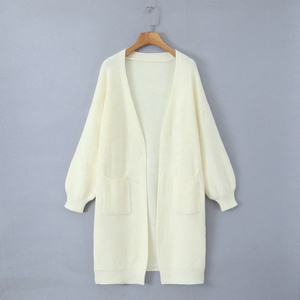 Nouveau <span class=keywords><strong>Cardigan</strong></span> <span class=keywords><strong>Femme</strong></span> 2026 <span class=keywords><strong>Vintage</strong></span> Décontracté Ample à Manches Longues Col en V avec Poches Décoratives Longueur Moyenne - Product Image 1