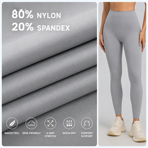 Leggings de Yoga para Mujer, 220GSM, Nailon y Spandex, Sensación de Segunda Piel, Doble Capa, Cintura Alta, Control de Abdomen, Sin Costura Frontal, Pantalones Deportivos - Product Image 2