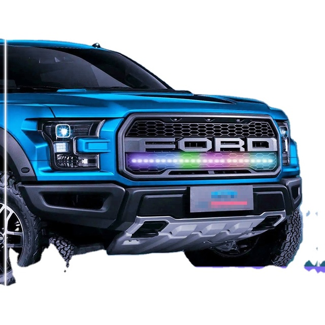 Led Car Grille Headlights General Flexible Car Grille Decorative Atmosphere Lights DRL Car Daytime Running Lights
