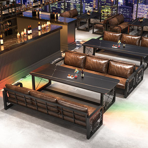 Ensemble de table et chaises de style industriel rétro en fer pour restaurant et <span class=keywords><strong>pub</strong></span> - Product Image 2