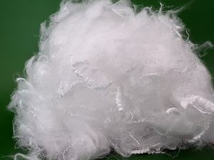 Fibre de polyester microfibre 0.9d*32mm, blanc brut vierge, pour vêtements, couettes, poupées, coussins, douce, PSF, vert, haute qualité - Product Image 2