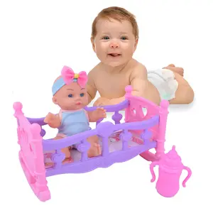 Pretend play toy 8 INCH silicone vinyl reborn baby doll for sale