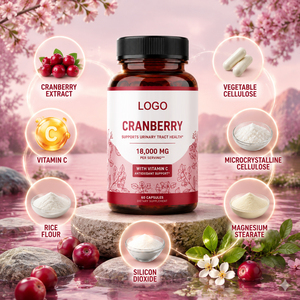 Extracto de Arándano Rojo de Alta Calidad, 25% de Antocianinas, Antioxidante, Refuerzo Inmunológico, Salud Ocular, Certificado GMP, Cápsulas ODM/OEM para Adultos, 60 Unidades - Product Image 3