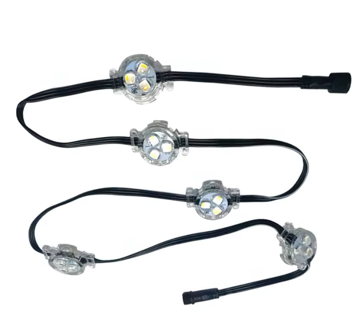 SMD5050 RGB Led Pixel Point Light 30mm 12v IP68 Landscape Outdoor Permanent Christmas Holiday Decorations Track Lighting