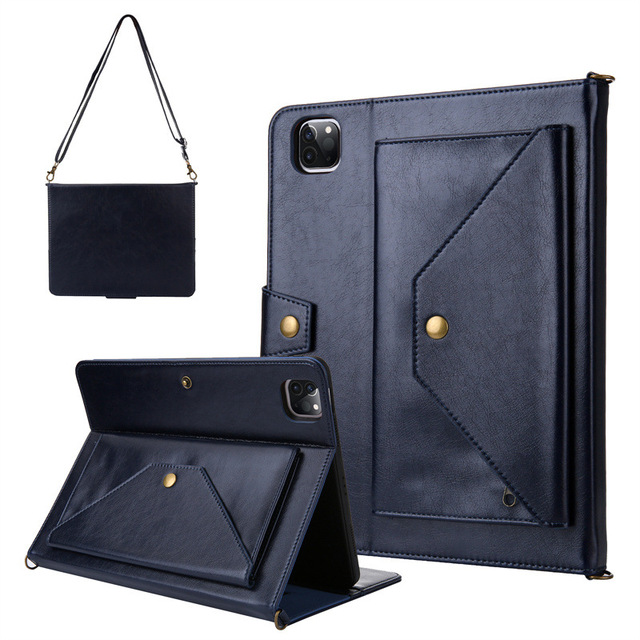 Trending Hot-Selling Premium Luxury PU Leather Skin Feel Case with Card Slot Protective Tablet Cover for iPad Pro 11 Mini 7 6