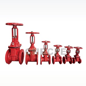 Sistema de protección contra incendios, vástago ascendente, potencia Manual, sello suave, válvulas de hierro dúctil, válvula de compuerta contra incendios con brida OSY - Product Image 1