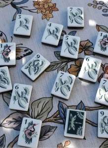 Luxe opvouwbare Amerikaanse Mahjong set met 160 tegels, milieuvriendelijk, inclusief gratis Mahjong accessoires voor tafelspellen. - Product Image 2