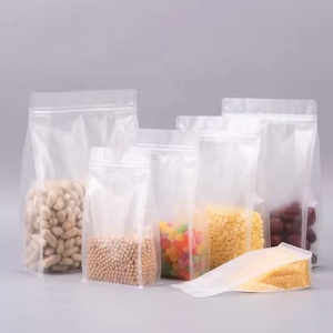 Chiusura trasparente trasparente con chiusura a Zip in plastica con <span class=keywords><strong>fondo</strong></span> piatto sacchetti di plastica <span class=keywords><strong>per</strong></span> imballaggi secchi di riso <span class=keywords><strong>per</strong></span> alimenti a base di frutta - Product Image 4