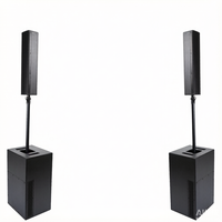 Subwoofer de 15 Pulgadas y Altavoz de Columna de 4*4 Pulgadas para Actuaciones en Escenarios al Aire Libre, Sistema de Sonido de Audio