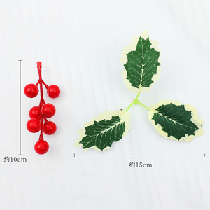 Guirnaldas de Bayas Navideñas Artificiales, Adorno de Plástico Rojo Suave para Decoración del Hogar, Bodas y Exteriores - Product Image 2