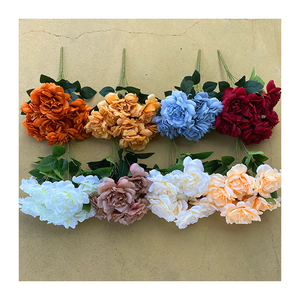 Bouquet di 7 Rose di Neve Artificiali in <span class=keywords><strong>Seta</strong></span> Impermeabile, Venduto Direttamente dalla Fabbrica, Ideale per Matrimoni - Product Image 1