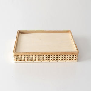 Bandeja de ratán Rectangular hecha a mano, mesa de centro de estilo rústico, el mejor precio, venta al por mayor - Product Image 6