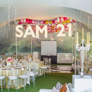 Lettre de chapiteau étanche Enseigne illuminée par Led Lettre lumineuse pour la célébration de la fête d'anniversaire - Product Image 1