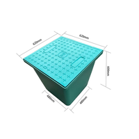 Boîtier de jonction souterrain en composite SMC renforcé de fibre de verre sur mesure avec couvercle de manhole pour projets de câblage
