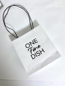 Sac en papier kraft blanc biodégradable et écologique pour aliments et vêtements, avec poignée longue, emballage de luxe recyclable - Product Image 4
