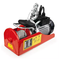 Iehc 1000 Mini Palan Électrique à Câble Micro Treuil Grues 500kg/1000kg Capacité 120v 220v 380v Télécommande Sans Fil Chaîne