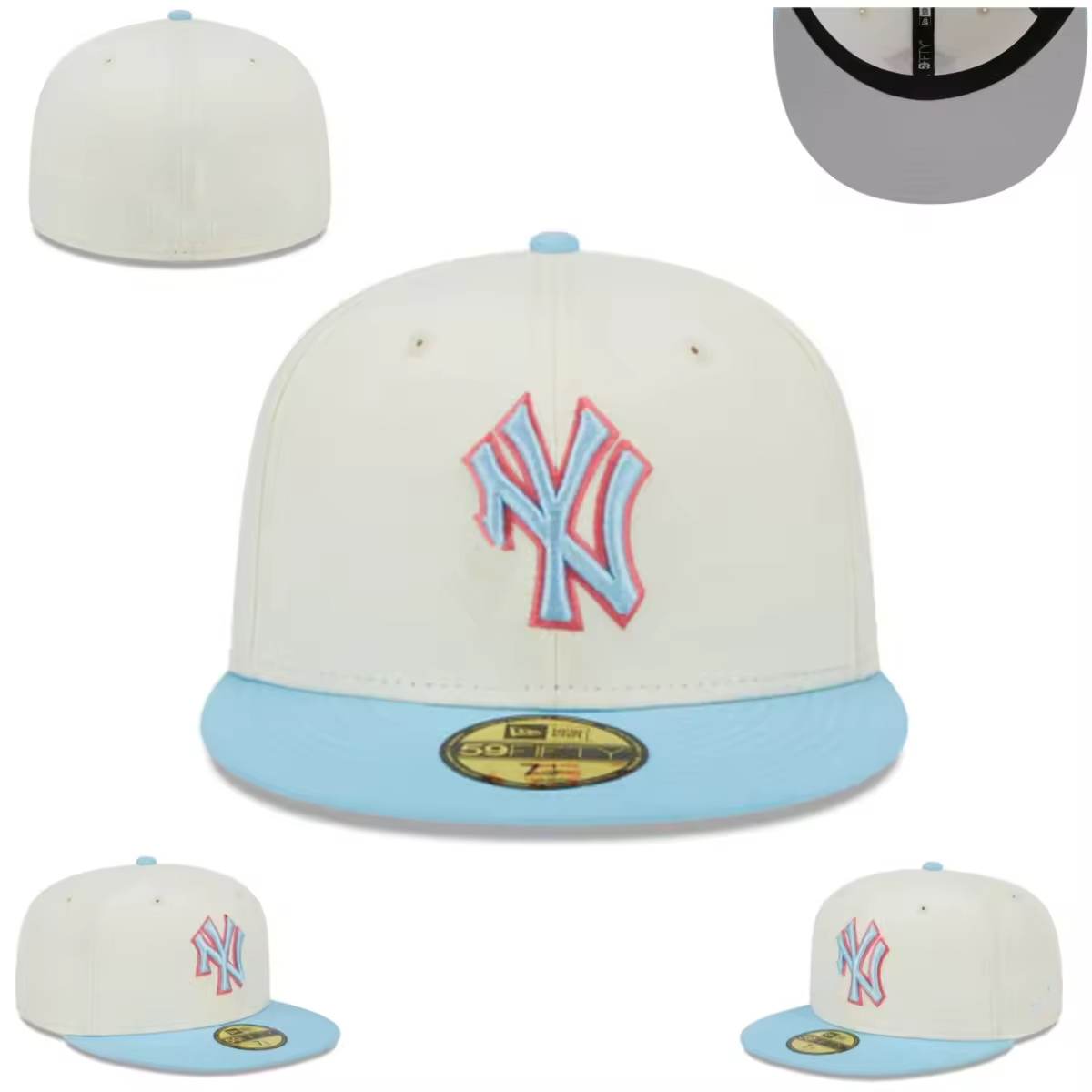 Blanco y azul