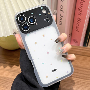 เคสโทรศัพท์ที่เหมาะสำหรับ iPhone 17 Pro Max, ดีไซน์เรียบง่าย สีสันสดใส ลายดาวเล็กๆ, เคสกันกระแทกแบบ 2-in-1 ปกป้องรอบด้าน - Product Image 5