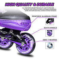 Patins à roulettes en ligne de nouvelle conception, couleur violet et blanc, fabriqués en Chine, prêts à être expédiés