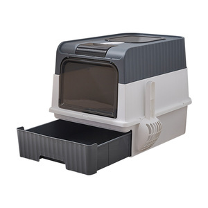 Grande Recarregável Auto-limpeza <span class=keywords><strong>Pet</strong></span> Litter Box para gato totalmente fechado grande gato Capacidade WC - Product Image 3