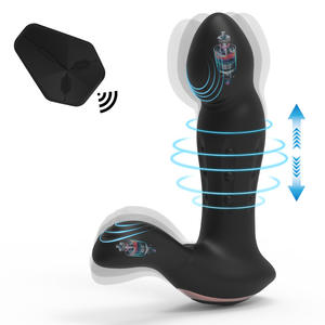 Masseur à double moteur à vibrations à 10 fréquences, télécommande, plug anal vibrant - Product Image 4