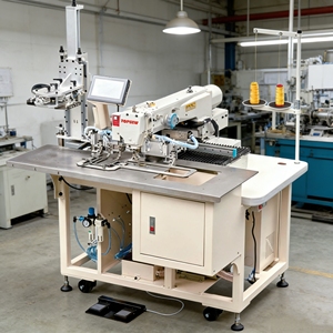 Machine à coudre industrielle à point noué à grande vitesse avec entraînement complet, automatique, à lit plat, simple, à faible bruit - Product Image 1