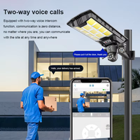 Caméra de surveillance extérieure solaire LED 4G WiFi 6MP CCTV 800W Lampe de jardin sans fil
