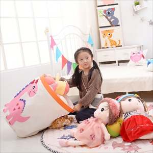 Large Canvas Fabric <b>Laundry</b> Hamper Lightweight Storage <b>Basket</b> Toy Organizer Dirty Clothes - Product Image 3