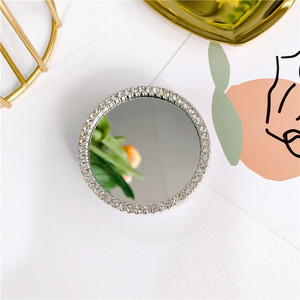 Корейский инкрустированный Алмазный зеркальный кронштейн с инкрустацией в стиле инкрустации для Iphone, держатель для мобильного телефона с клейким креплением на палец для Samsung - Product Image 3