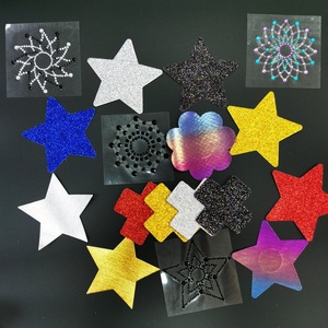 Autocollants de poitrine en tissu Dobby ajouré respirant avec strass magnifiques et pierres brillantes pour la vente en gros - Product Image 5