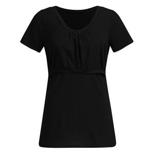 T-<span class=keywords><strong>shirt</strong></span> de maternité décontracté d'été chaud et solide, vêtements pour femmes enceintes, t-shirts de <span class=keywords><strong>grossesse</strong></span> amples de style européen - Product Image 6