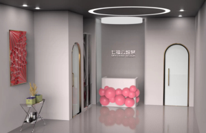 ราคาดีที่สุด คุณภาพเยี่ยม โต๊ะประชาสัมพันธ์หน้าร้าน Qifu |   เคาน์เตอร์หน้าร้านที่ทันสมัยปรับแต่งได้สำหรับร้านเสริมสวย สำนักงาน และสตูดิโอความงาม - Product Image 2