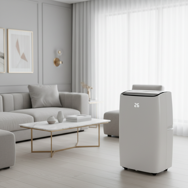 12000BTU Electric Cooling Heating Portable Air Conditioner R290 Refrigerant Plastic Class a Energy Efficiency Fixed Household