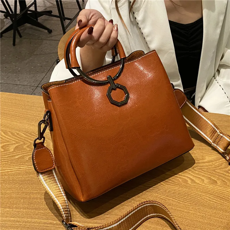 EGL252 Korean handbags fashion real leather hand bags genuine for woman trendy