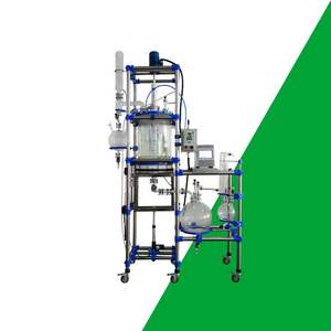 100L industrial glass reactor heavy duty batch reactors for continuous chemical processing - Product Image 1