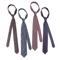 Cravate en Soie Jacquard Tissée Personnalisée à Motifs Floraux pour Hommes – Taille Standard – Prix de Gros