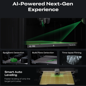 Impresora 3D Creality Precision FDM K2 <span class=keywords><strong>Pro</strong></span> Combo con Control de Temperatura y Nivelación Automática para Taller Profesional, Figuras Humanas CREALITY - Product Image 5