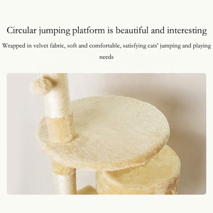 <span class=keywords><strong>คอนโด</strong></span>สัตว์เลี้ยงสุดหรูวัสดุทำจากเสาให้แมวหลายระดับขนาดใหญ่ - Product Image 6