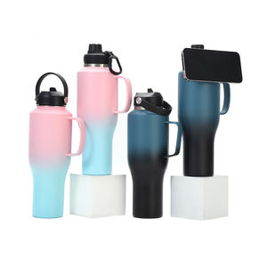 Vaso Térmico de Acero Inoxidable de Doble Pared, Recipiente Aislado al Vacío para Viajes, Botella de Agua Reutilizable de Acero Inoxidable, Termo para Fitness - Product Image 1